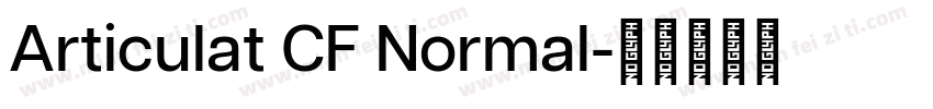 Articulat CF Normal字体转换